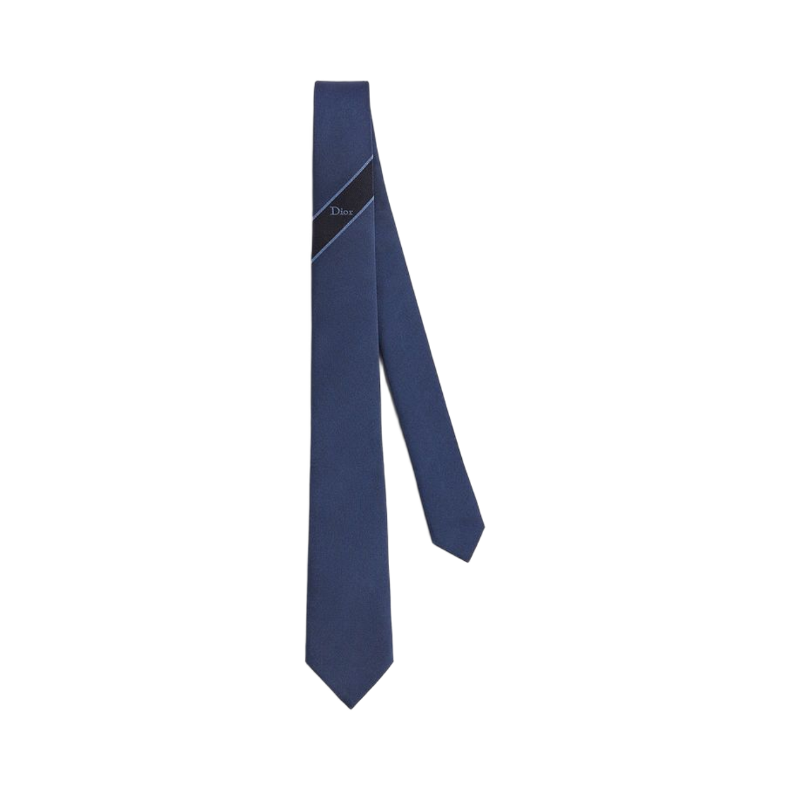 68C1047B6157-C585 Dior Regimental Stripe Tie Silk Blue