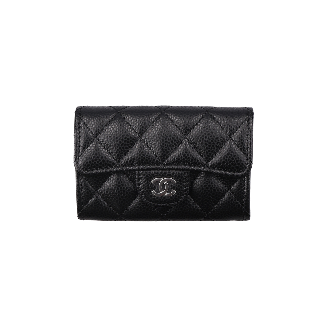 ITVQC9ESI56J Chanel Classic Card Wallet in Black Calfskin