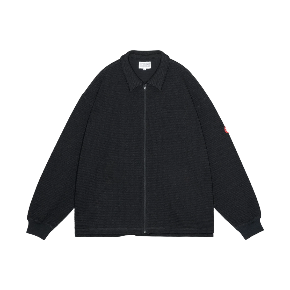 카브엠트 와플 PE 저지 집 셔츠 블랙 - 26SS(Cav Empt Waffle PE Jersey Zip Shirt Black - 26SS)