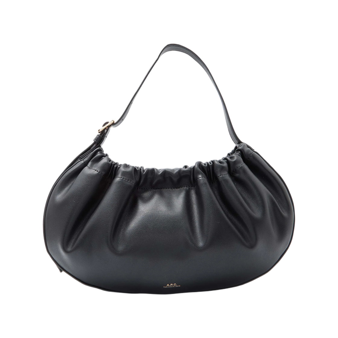 PUAAT-F67049-LZZ A.P.C. Ninon Hoop Bag Noir