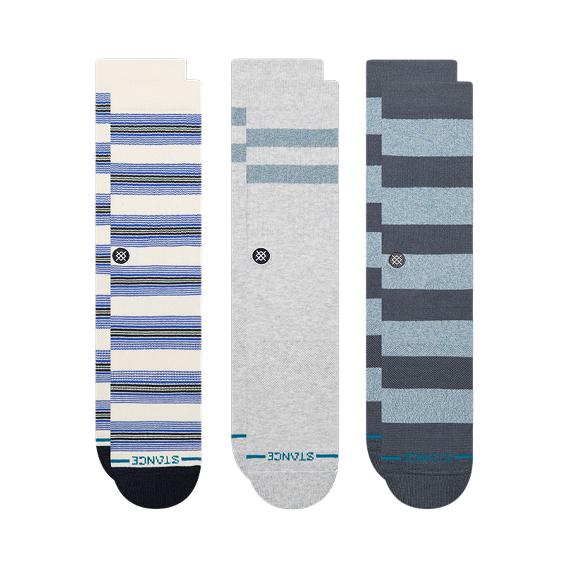 스탠스 공용 사코 3팩 크루 화이트(STANCE Sako 3 Pack)