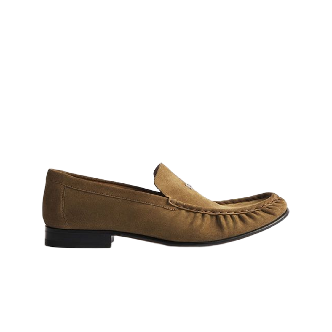 3LO227AEX-H721 Dior Morris Loafers Suede Calfskin Light Brown