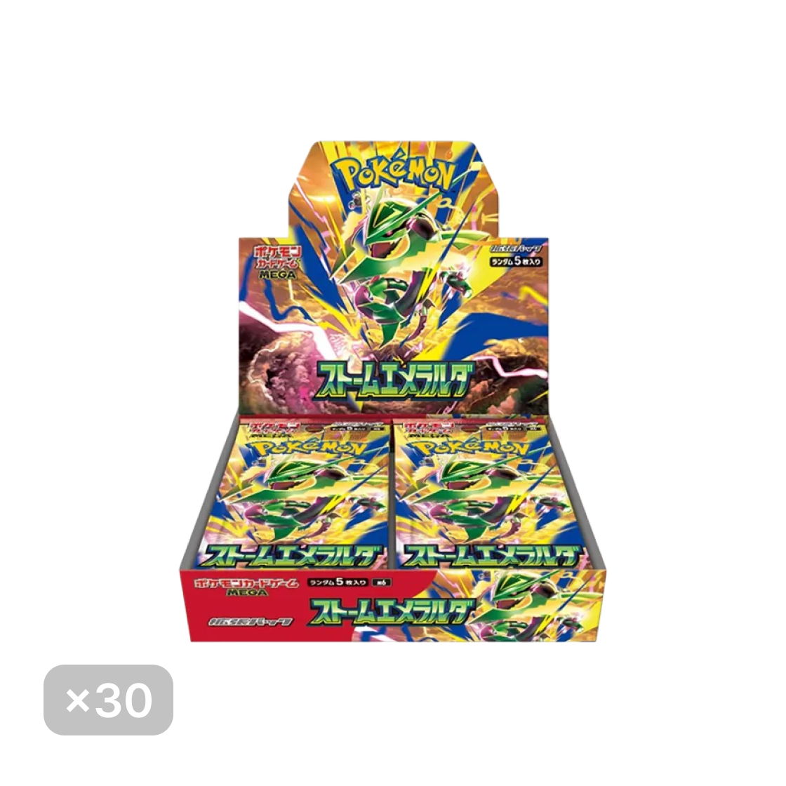 포켓몬 TCG 메가 확장팩 스톰에메랄다 30 박스 (900팩/일어판)(Pokemon TCG MEGA Expansion Pack Storm Emeralda 30 Box (Pack of 900/Japanese Ver.))