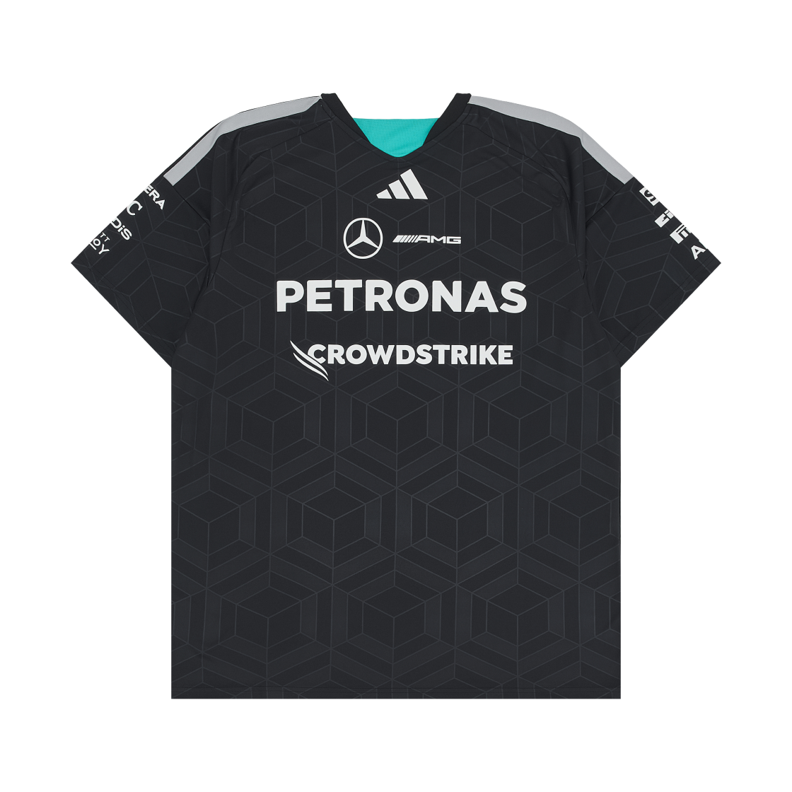 아디다스 x 메르세데스 AMG 페트로나스 F1 팀 드라이버 저지 블랙 - KR 사이즈 (논 마킹 버전)(Adidas x Mercedes AMG Petronas F1 Team Driver Jersey Black - KR Sizing (Non Marking Ver.)) - 2