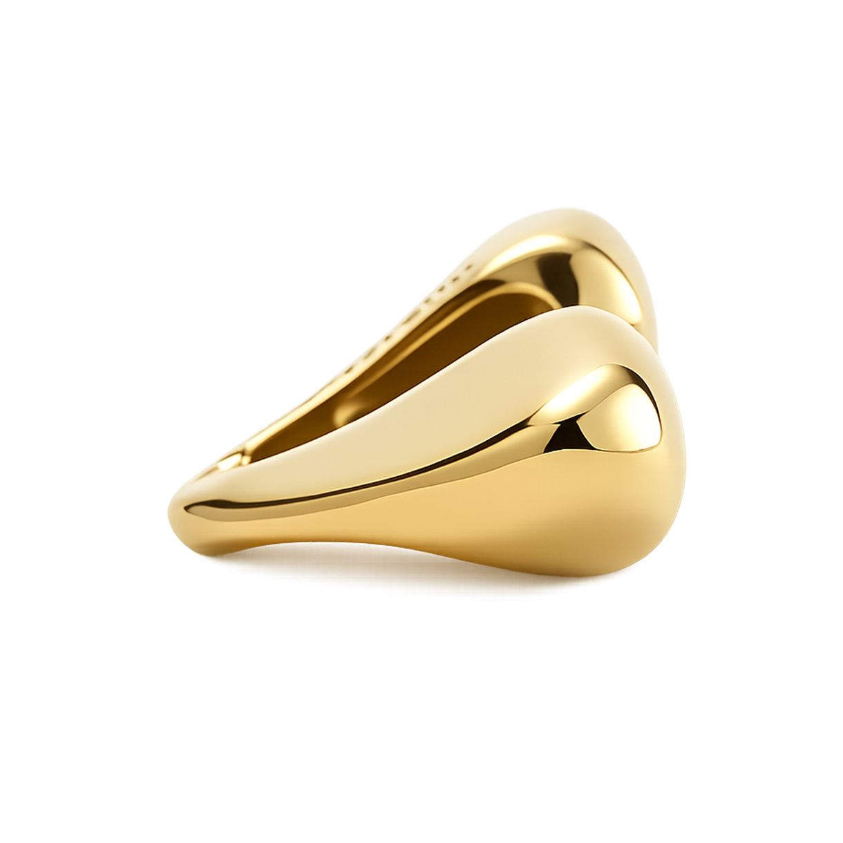 휴스타드 264 트윈 하트 골드 이어링(HUSTAD 264 Twin Heart Gold Earring) - 4