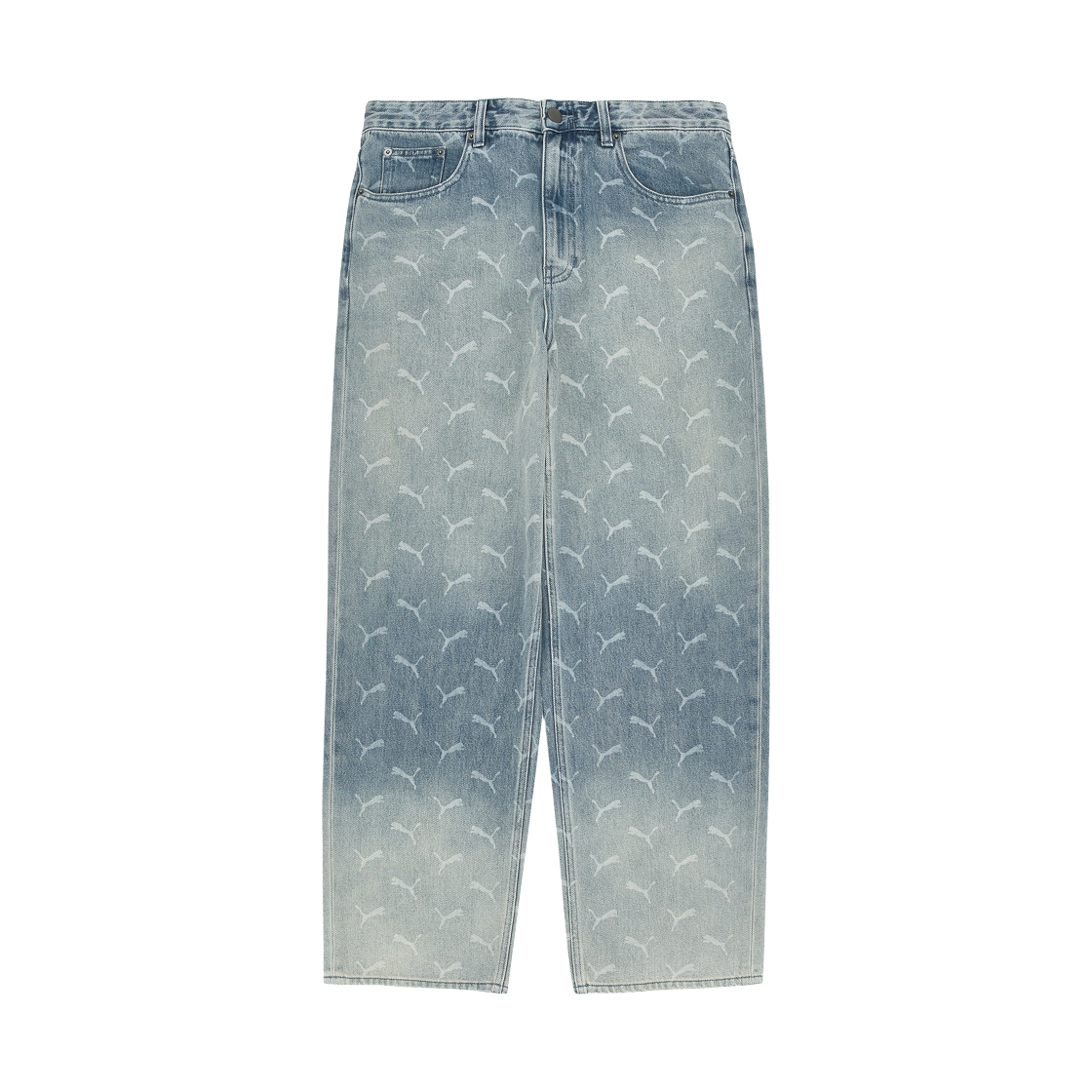633428-01 Puma x A$AP Rocky Laser Monogram Denim Faded Denim-AOP