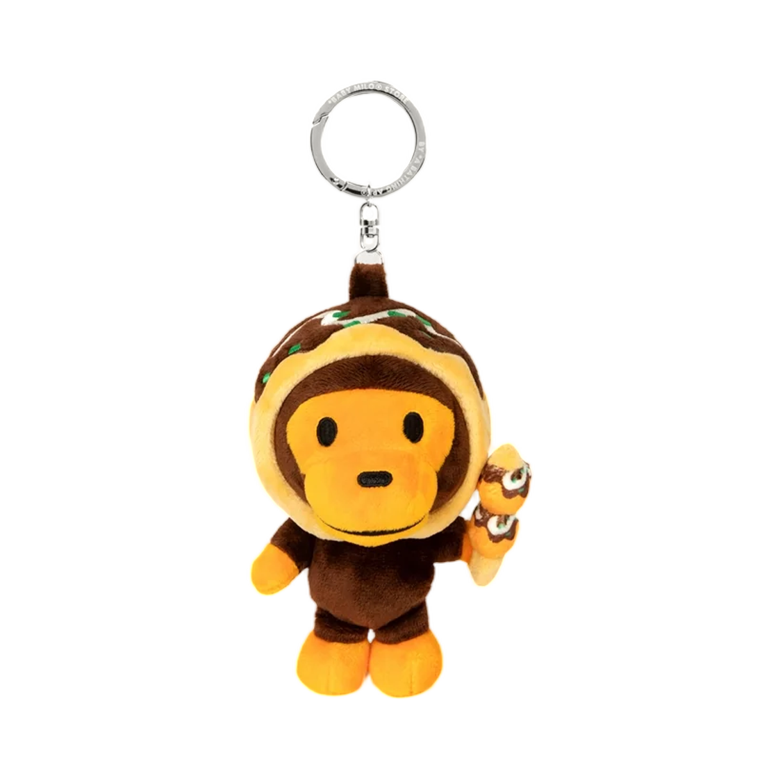 - BAPE Baby Milo Takoyaki Plush Doll Keychain 15cm Brown
