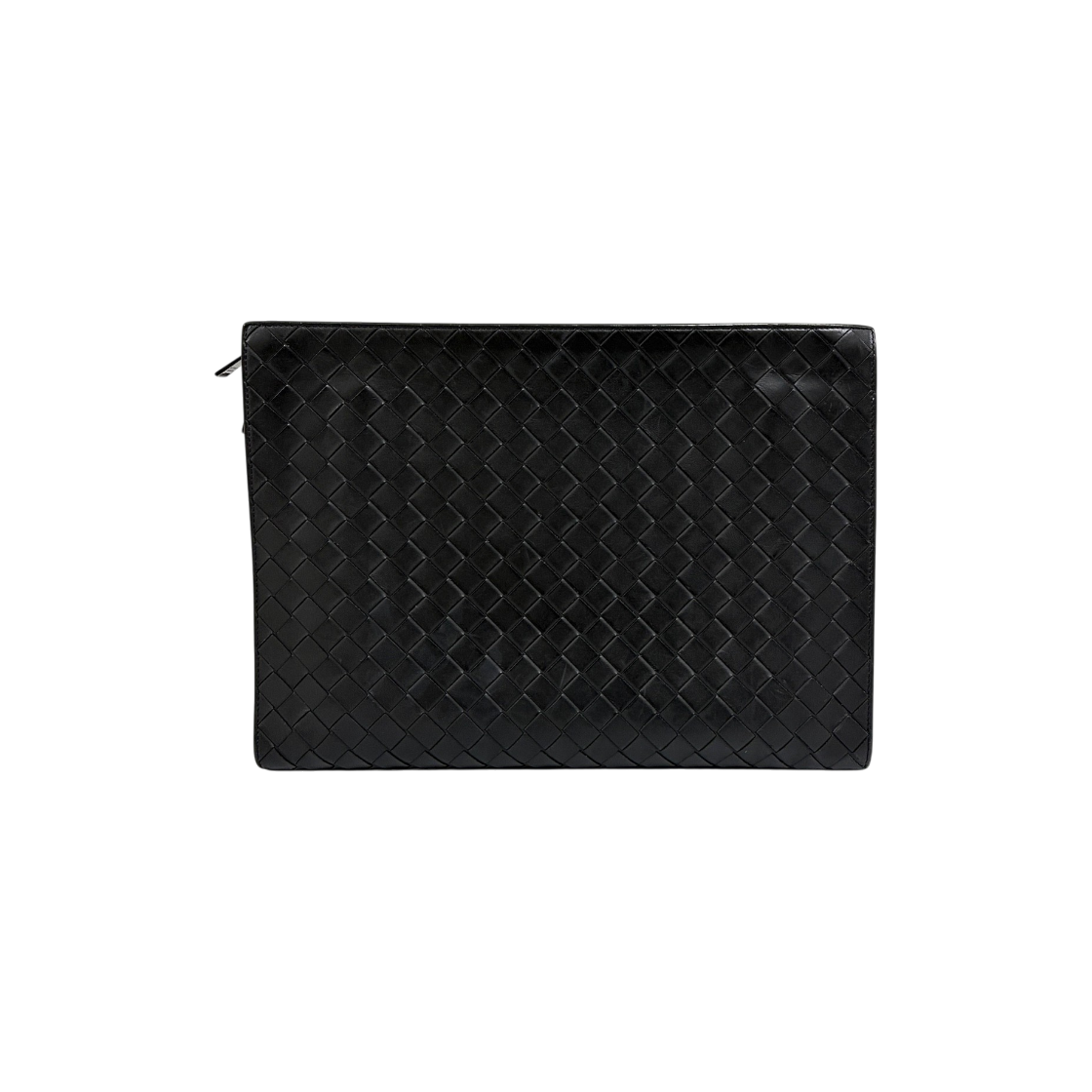 IT483GJHEERL Bottega Veneta Intrecciato Document Clutch Bag Black 603432