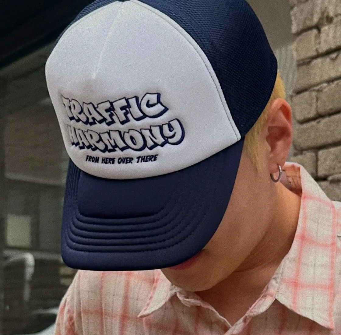 트래픽하모니 TH 그래피티 로고 메쉬 딥핏 볼캡 네이비(Traffic Harmony TH Graffiti Logo Mesh Deep Fit Ball Cap Navy) - 5