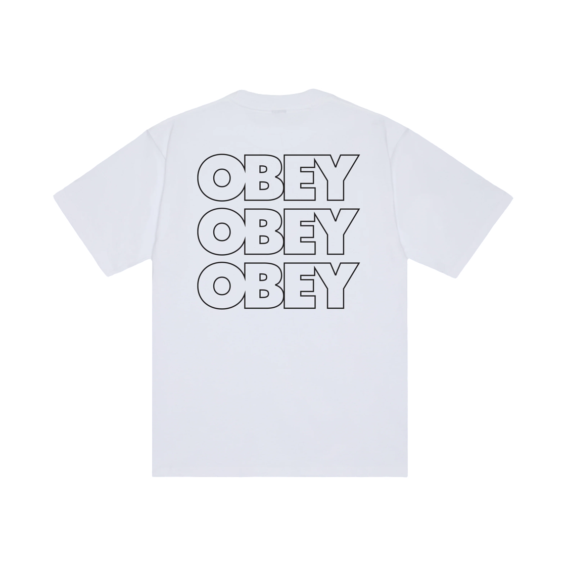 168024454 Obey Treble Heavyweight T-Shirt White