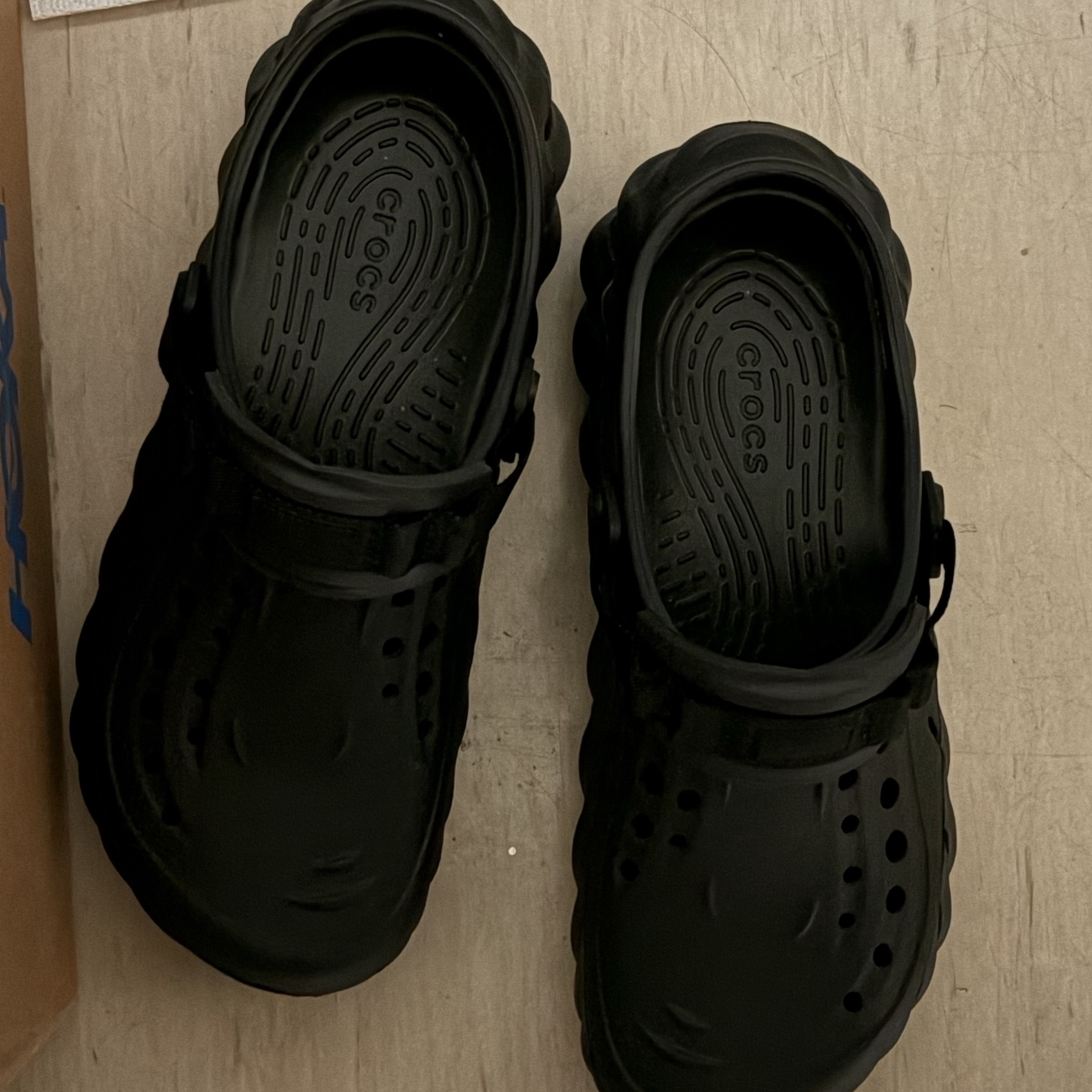 Crocs Echo Clog Black 착용 스타일