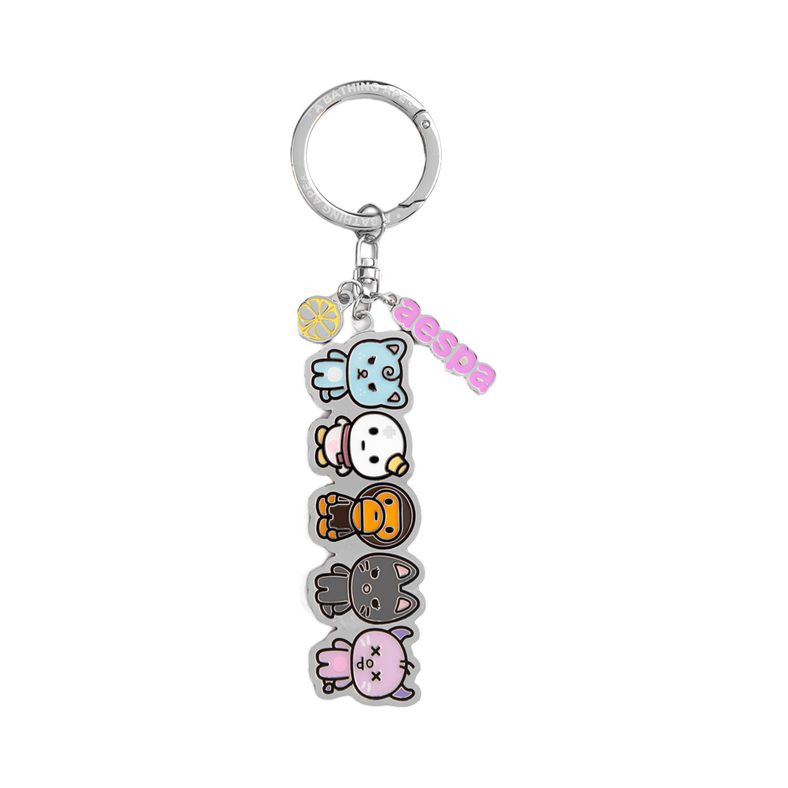 베이프 x 에스파 메탈 키체인 멀티(BAPE x Aespa Metal Keychain Multi)