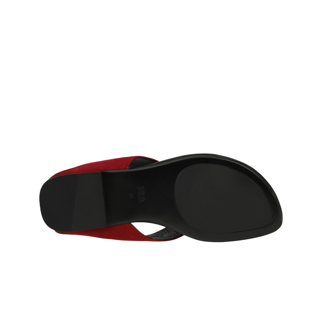 (W) 자라 레더 플랫 샌들 레드((W) Zara Leather Flat Sandal Red) - 2