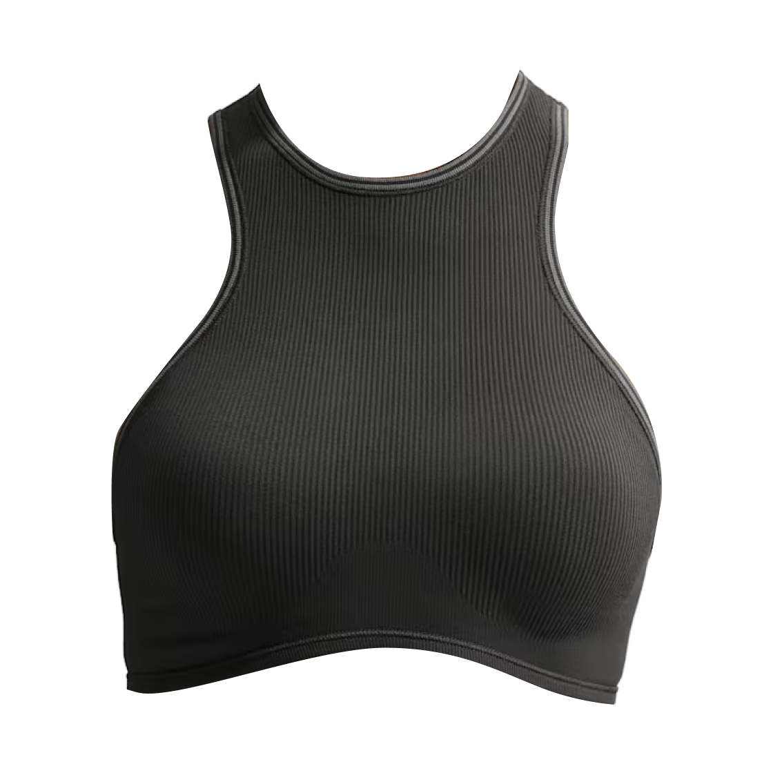 IR4991-054 (W) NikeSKIMS Ribbed Seamless Racerback Bra Obsidian Armor