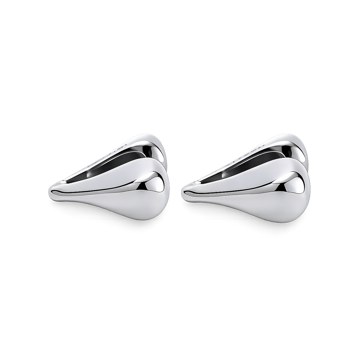 휴스타드 264 트윈 하트 실버 이어링(HUSTAD 264 Twin Heart Silver Earring) - 3