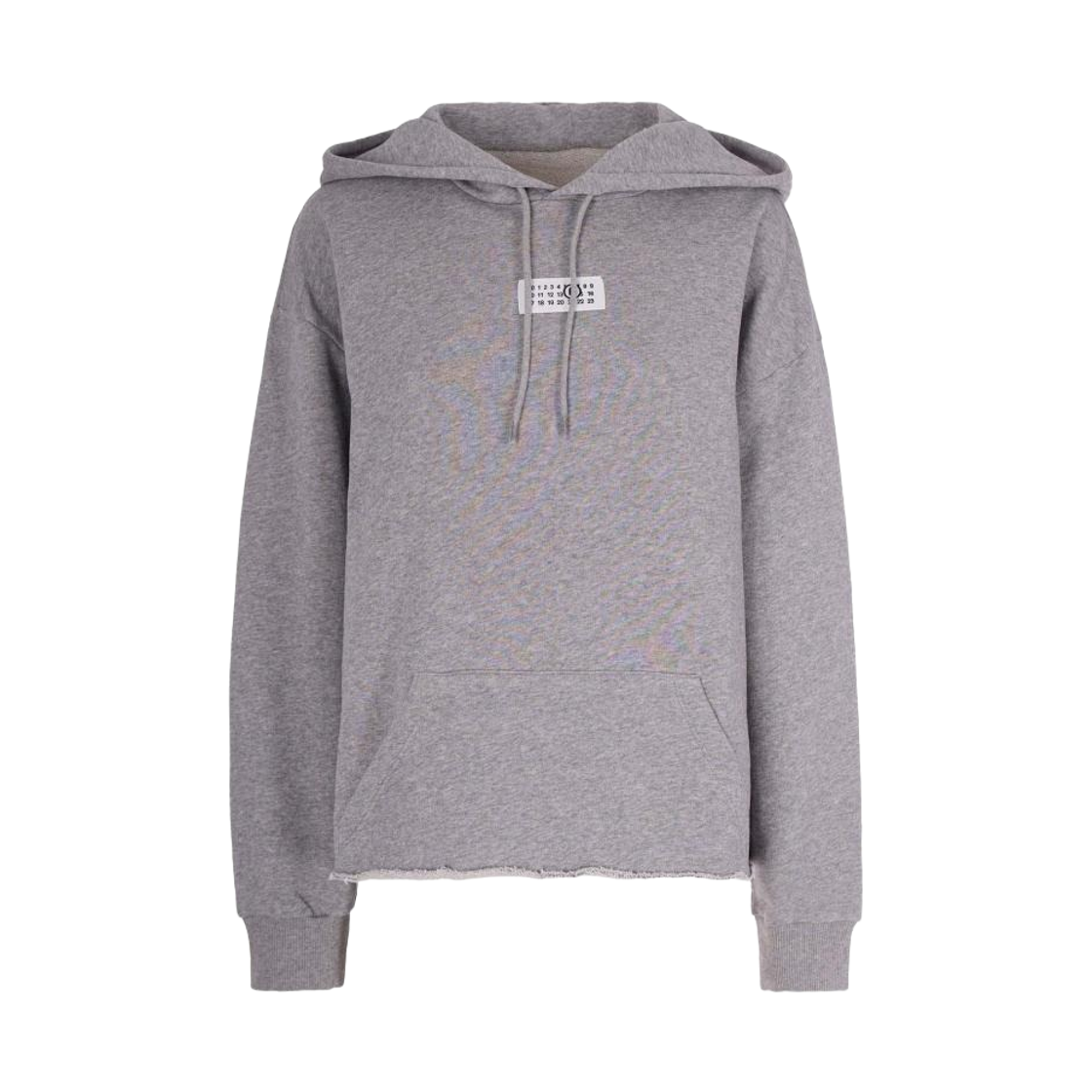 S52GU0235M25025853M (W) MM6 Maison Margiela Cotton Hooded Sweatshirt Grey