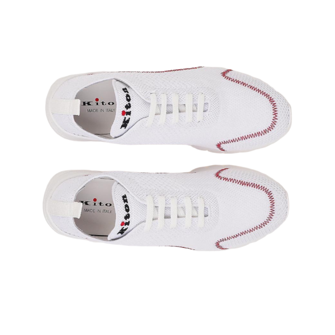 키톤 코튼 핏 스니커즈 화이트(Kiton Cotton Fit Sneakers White) - 2