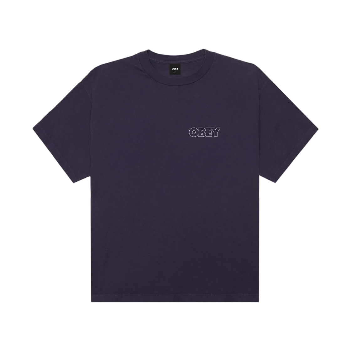 오베이 볼드 아웃라인 피그먼트 티셔츠 피그먼트 플럼 퍼펙트(Obey Bold Outline Pigment T-Shirt Pigment Plum Perfect) - 2