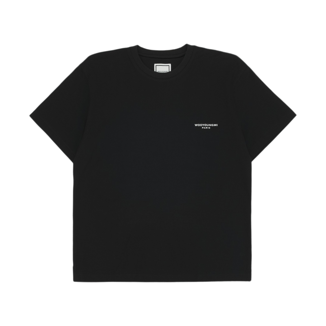 우영미 플라워 프린트 백로고 티셔츠 블랙 - 22SS(Wooyoungmi Flower Print Back Logo T-Shirt Black - 22SS) - 2