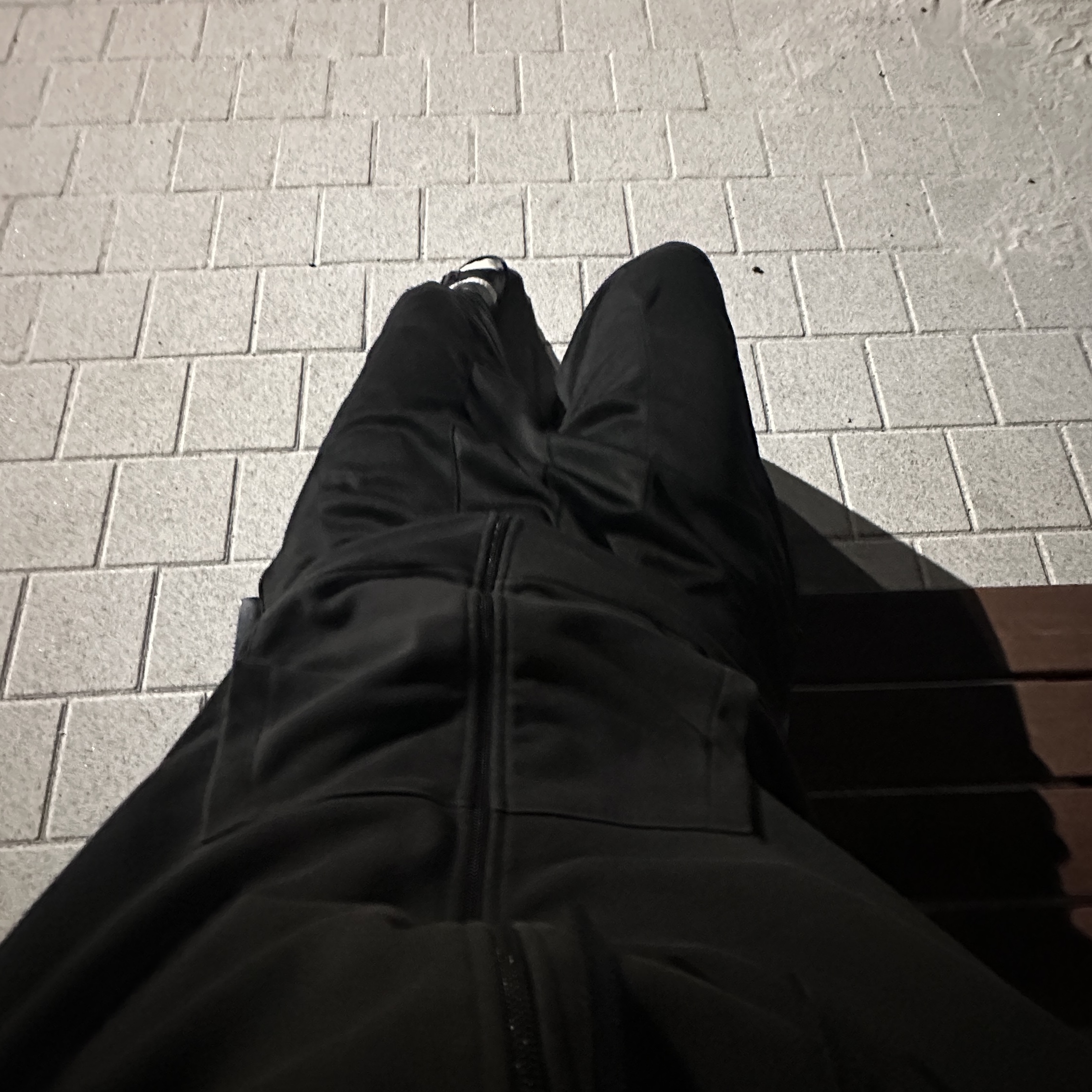 Needles x Studious H.D. Track Pants Poly Smooth Black2 착용 스타일