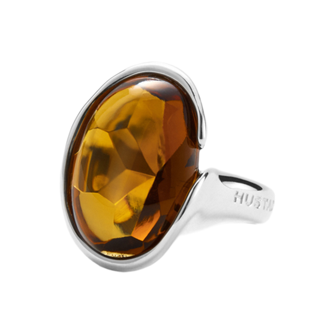 휴스타드 오렌지 시트린 젬 링_ 925 스털링 실버 링(HUSTAD Orange Citrine Gems RING_ 925 Sterling silver & Orange Citrine Gems) - 4