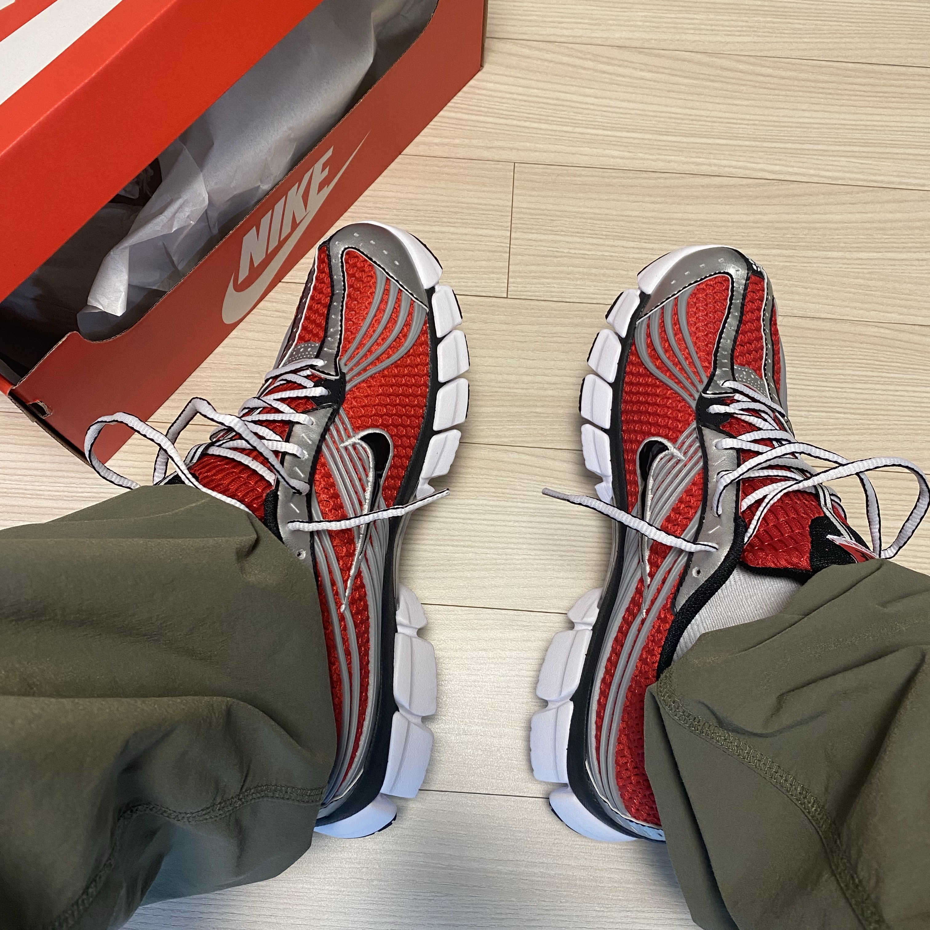 Nike Zoom Skylon 11 University Red Black 착용 스타일