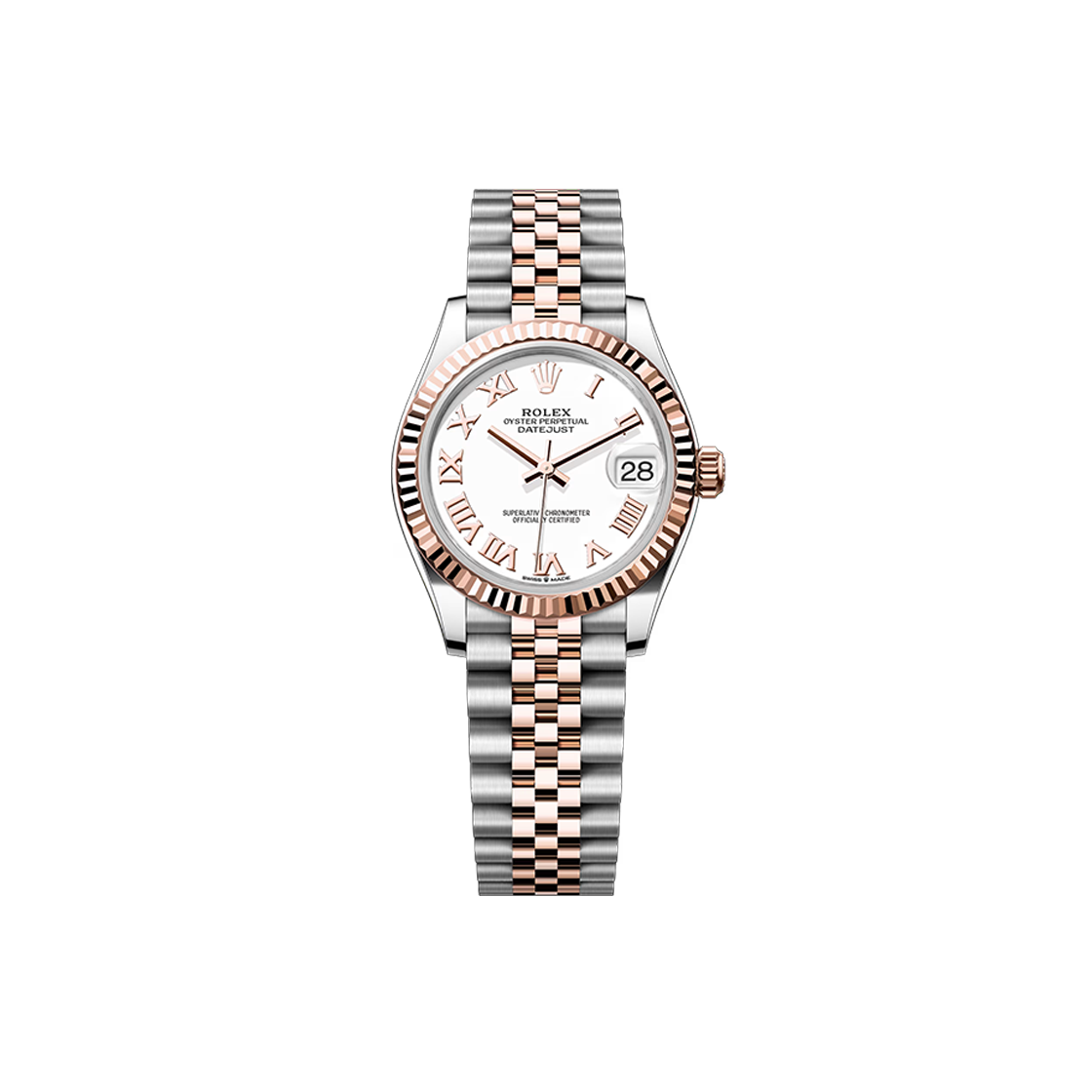 IT4JGMO8D2R8 Rolex Datejust 31-278271 White Roman Jubilee No. 8399