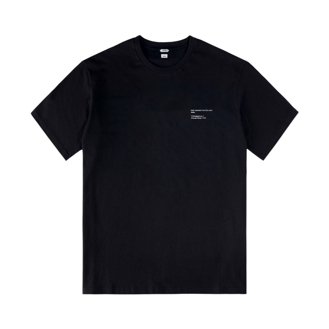 포스트 아카이브 팩션 (파프) x 바스카 스토어 수베니어 티셔츠 블랙(Post Archive Faction (PAF) x Vaska Store Souvenir T-Shirt Black) - 1