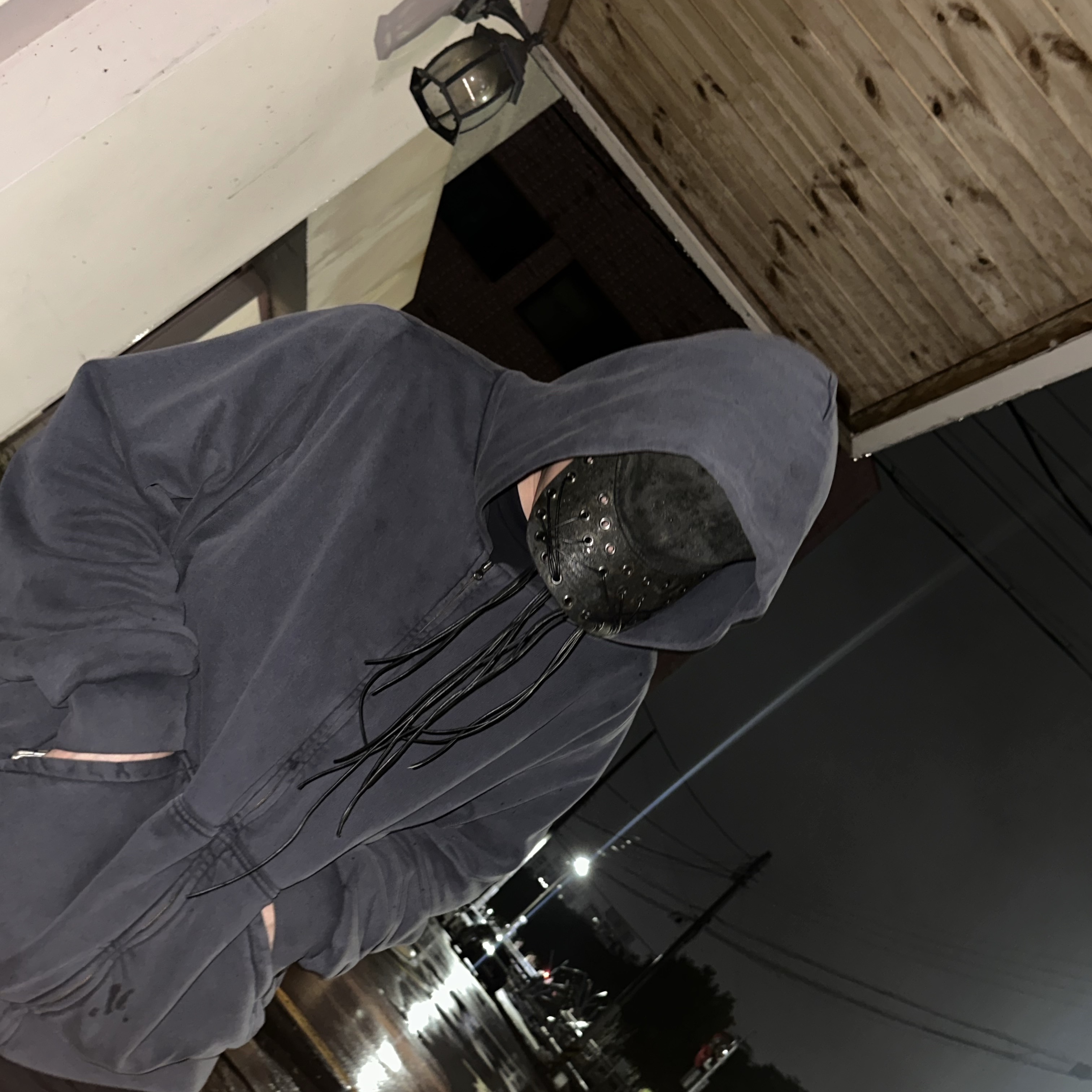 Yeezy YZY Zip-Up Hoodie Poetic Black 착용 스타일