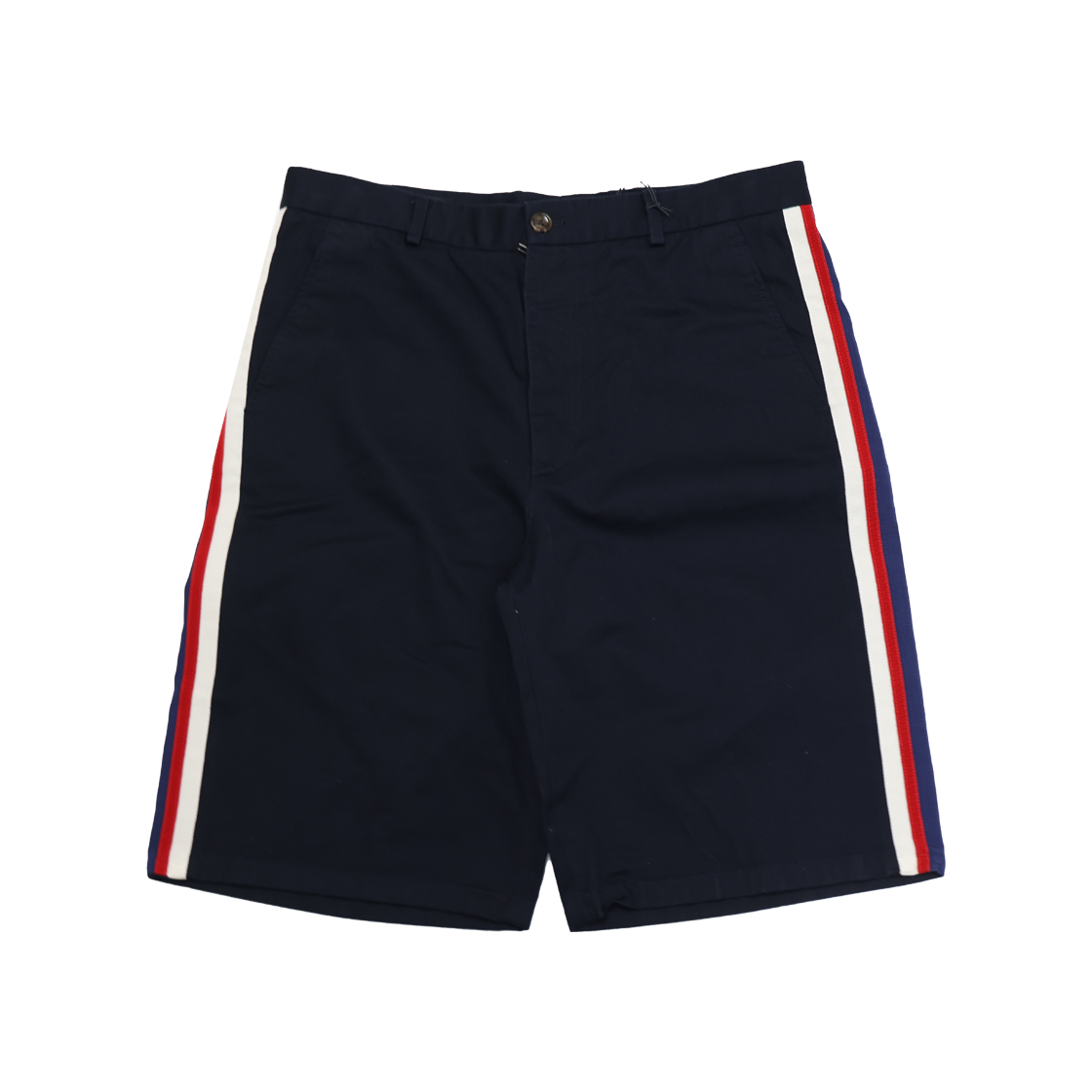 ITD7W752CEKV Gucci 521701 Side Line Cotton Shorts Navy