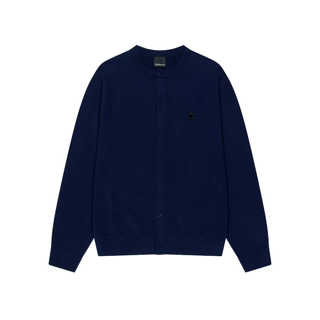 지오송지오 셈블런스 카라리스 가디건 네이비 ZI5KT807NY(ZIOSONGZIO SEMBLANCE Collarless Cardigan Navy)