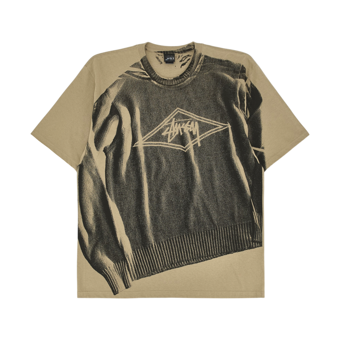 스투시 스웨터 티셔츠 카키(Stussy Sweater T-Shirt Khaki)