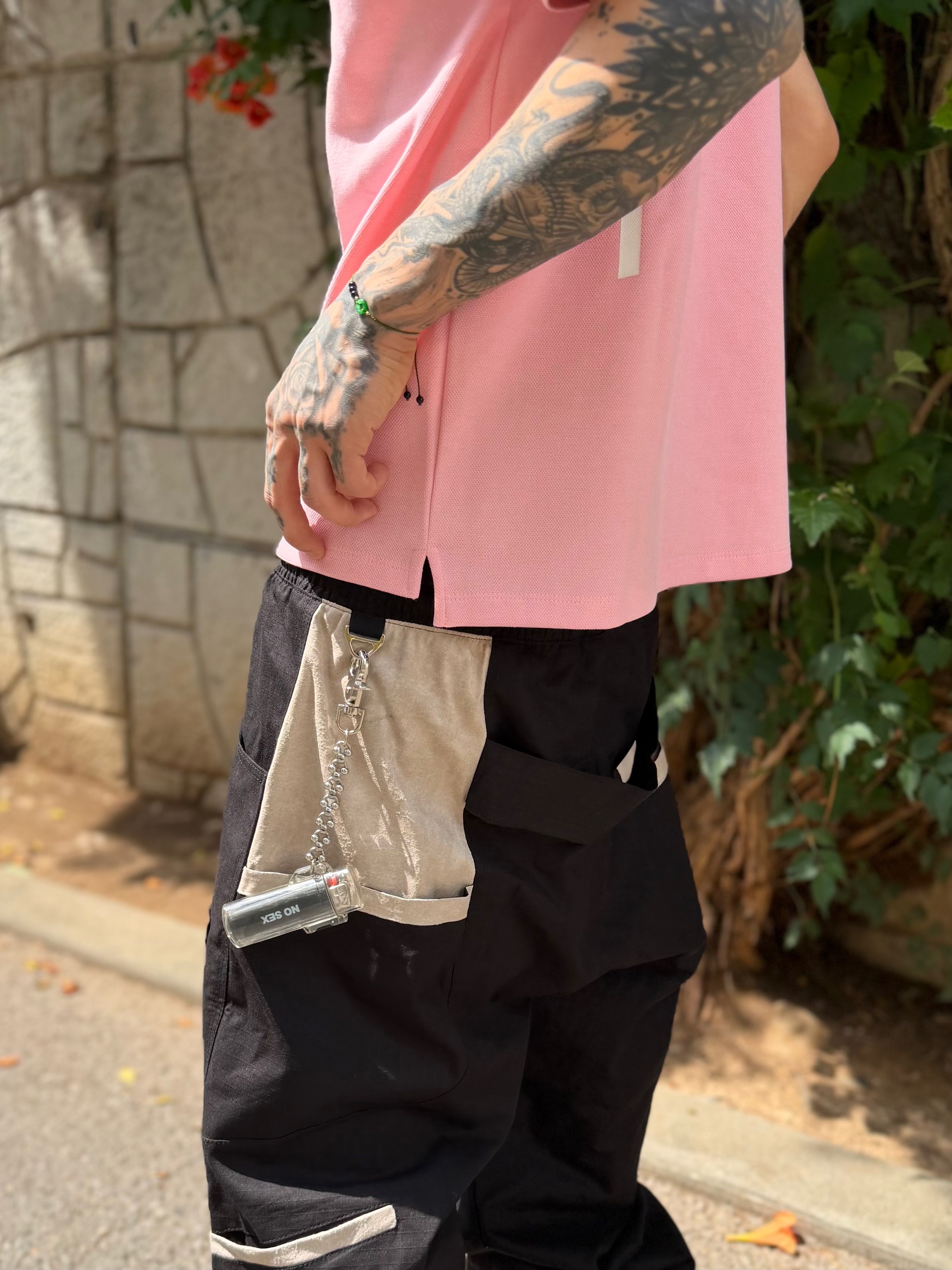 Wapworks Camp Supply Cargo Pants Black, I FEEL LUCKY Lucky Koin Polo Shirt Pink 착용 스타일 - 5