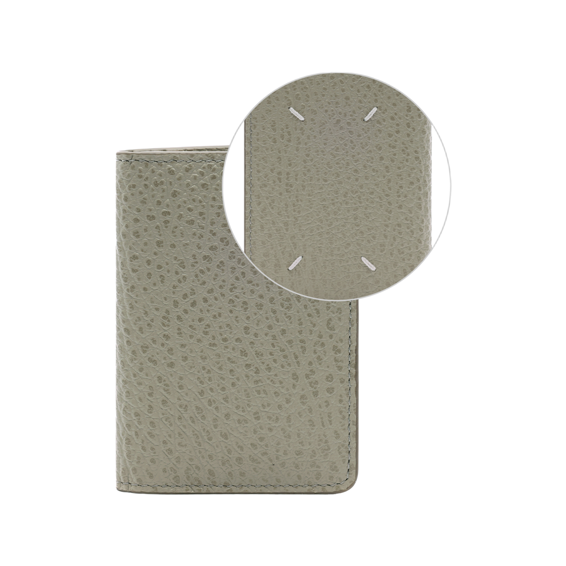 [25% 쿠폰] 메종 마르지엘라 스티치 카드 홀더 월렛 베이지 카키([25% 쿠폰] Maison Margiela Stitch Card Holder Wallet Beige Khaki) - 2