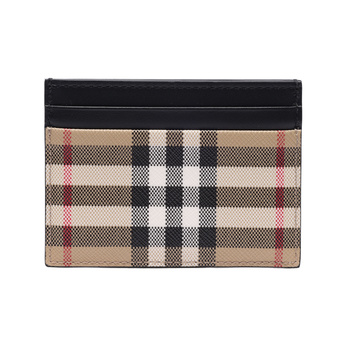[25% 쿠폰] 버버리 빈티지 체크 레더 카드 케이스 아카이브 베이지([25% 쿠폰] Burberry Vintage Check and Leather Card Case Archive Beige) - 4
