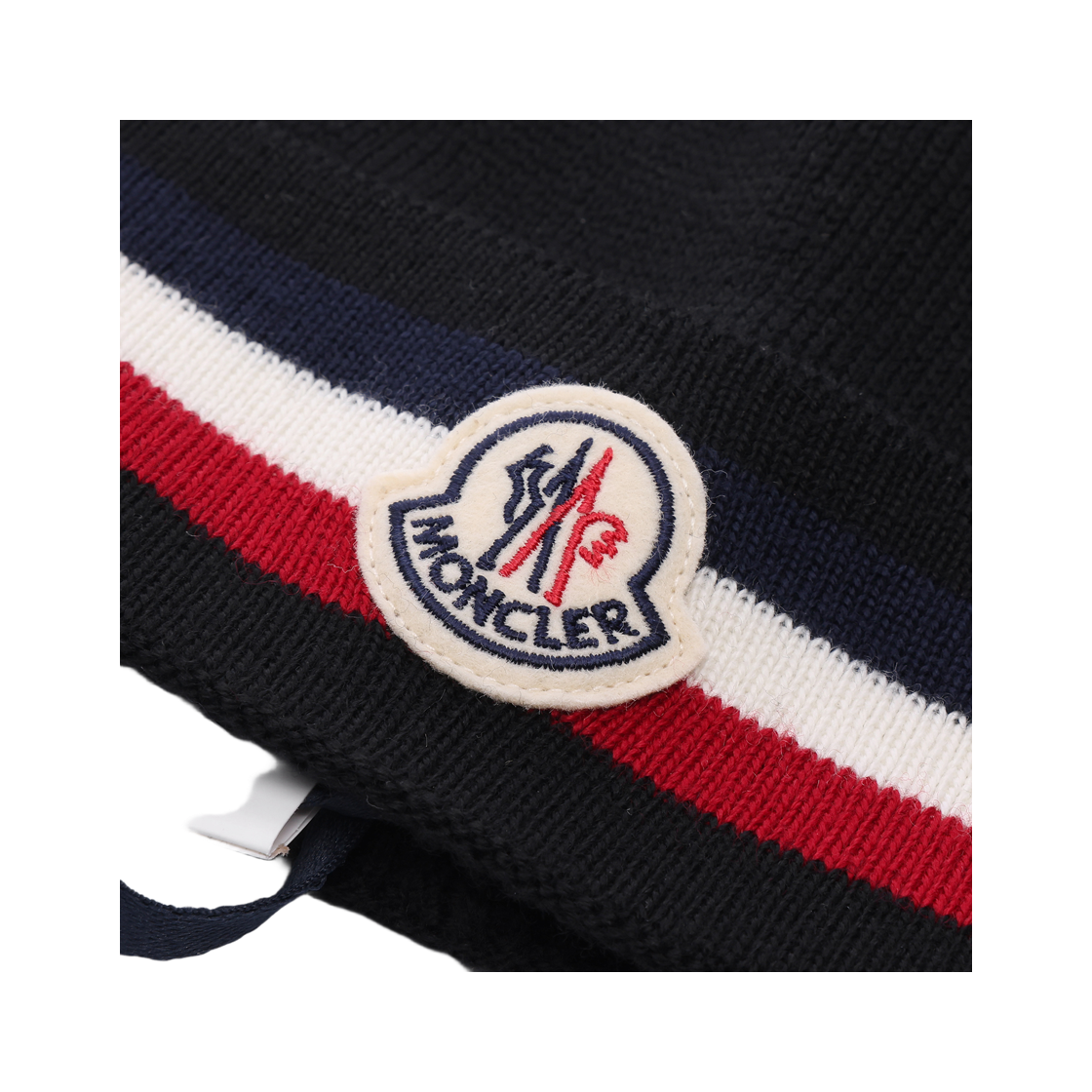 [25% 쿠폰] 몽클레르 트라이컬러 울 비니 블랙 - 25FW([25% 쿠폰] Moncler Tricolor Wool Beanie Black - 25FW) - 3