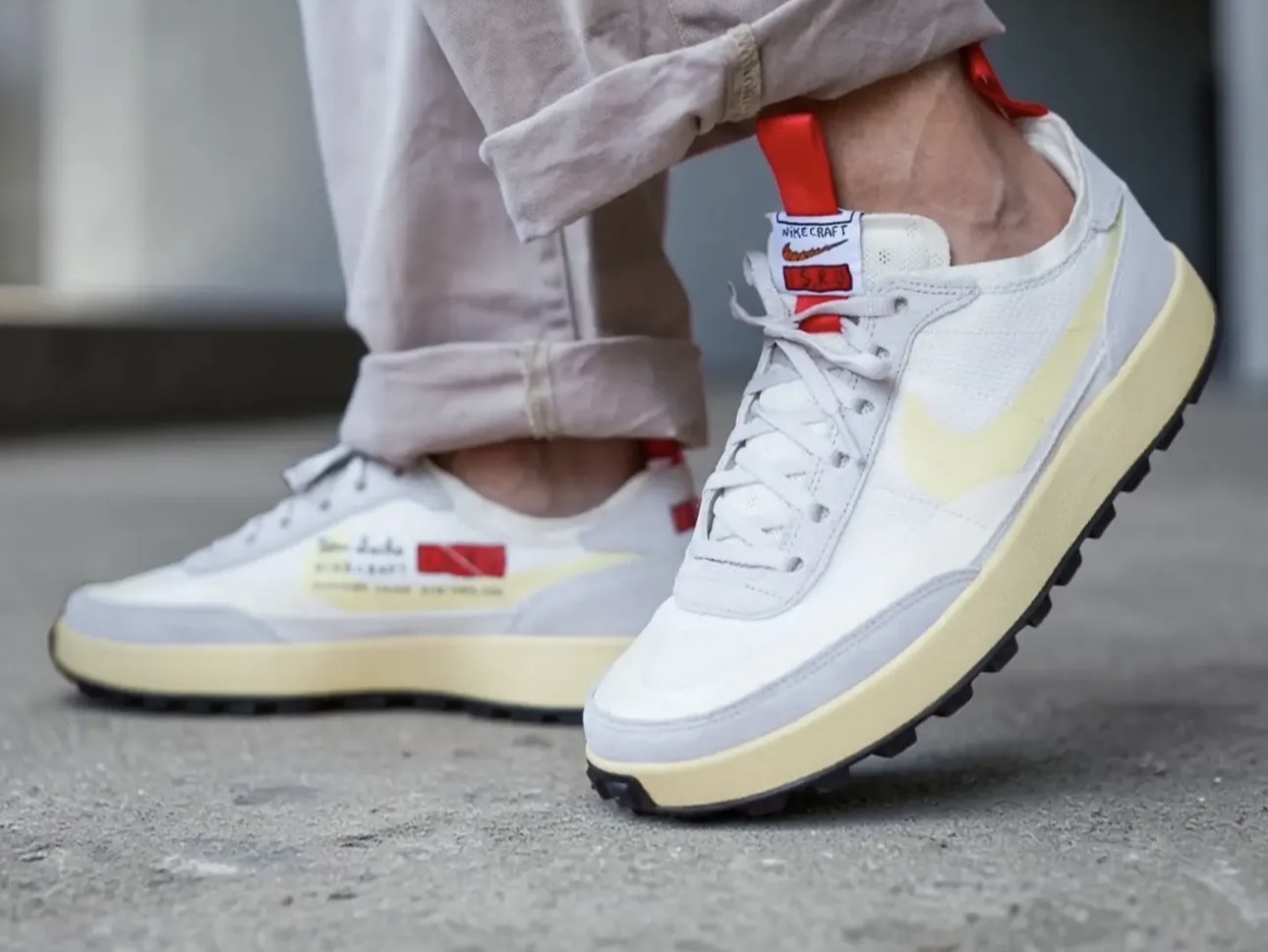 Nike x Tom Sachs General Purpose Shoe Grey Yellow 착용 스타일