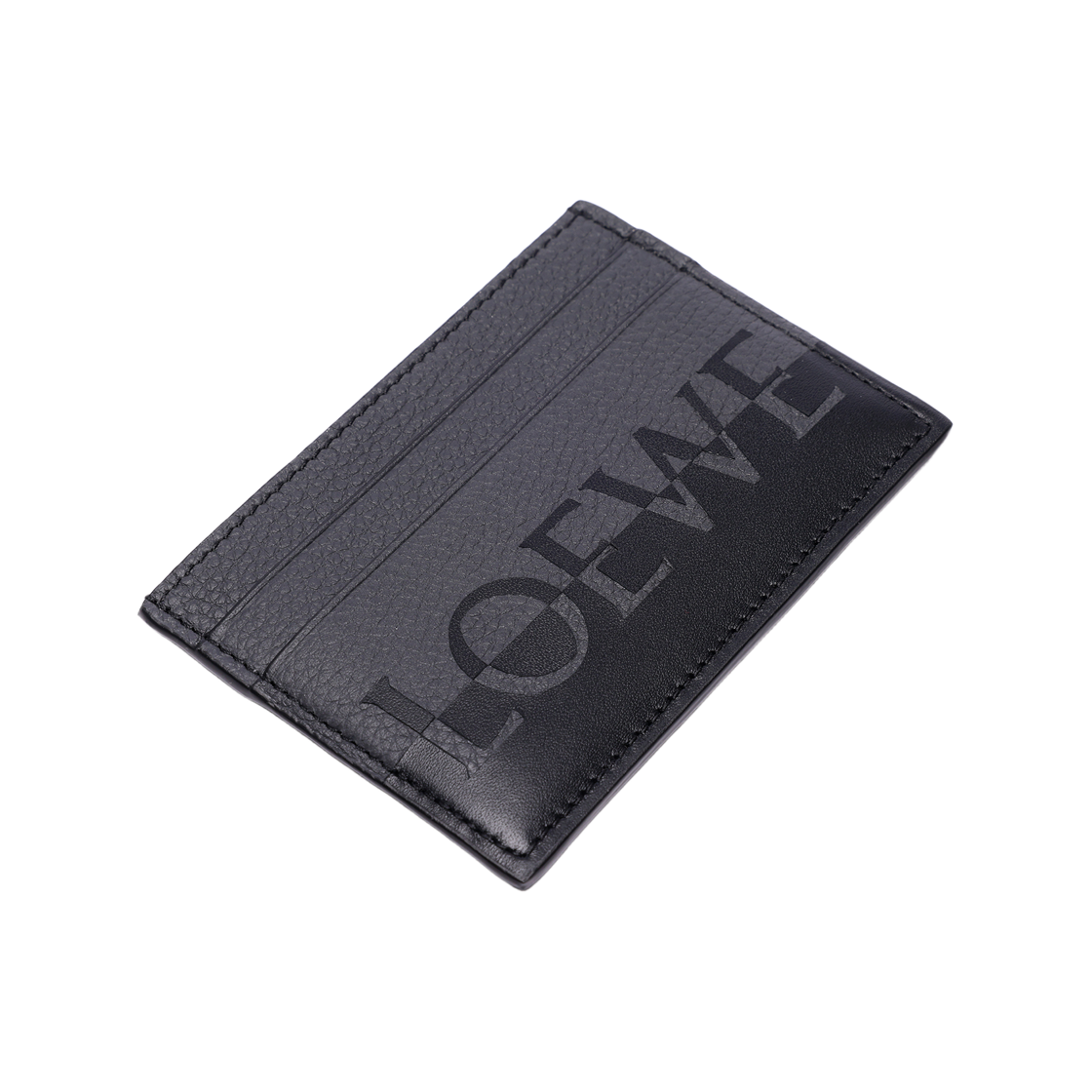 [25% 쿠폰] 로에베 시그니쳐 플레인 카프스킨 카드 홀더 앤트러사이트 블랙([25% 쿠폰] Loewe Signature Plain Calfskin Card Holder Anthracite Black) - 5