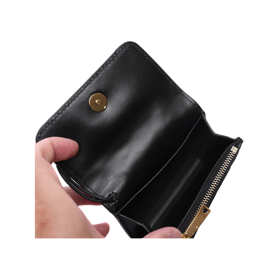 [25% 쿠폰] 보테가 베네타 안디아모 스몰 엔벨로프 블랙([25% 쿠폰] Bottega Veneta Andiamo Small Envelope Black) - 6