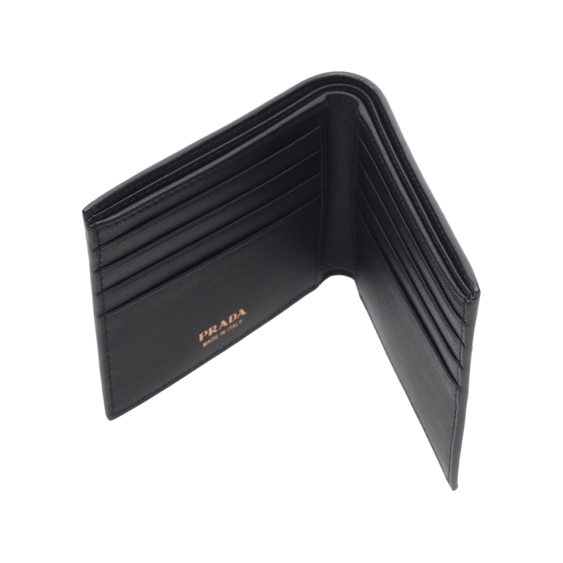 [25% 쿠폰] 프라다 가죽 지갑 블랙([25% 쿠폰] Prada Leather Wallet Black) - 6