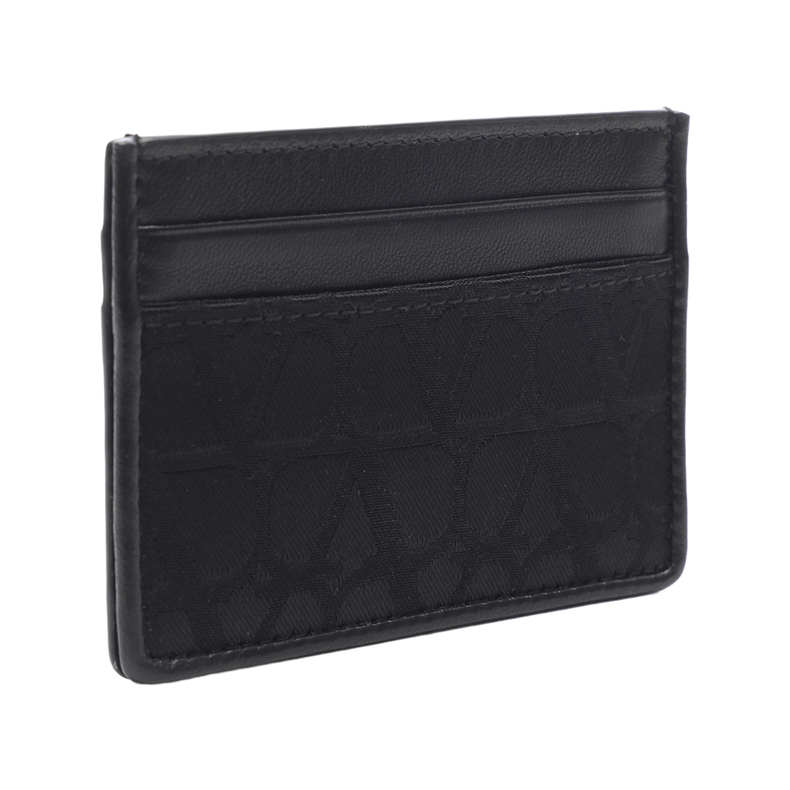 [25% 쿠폰] 발렌티노 카프스킨 카드 지갑 블랙([25% 쿠폰] Valentino Calfskin Card Holder Black) - 3