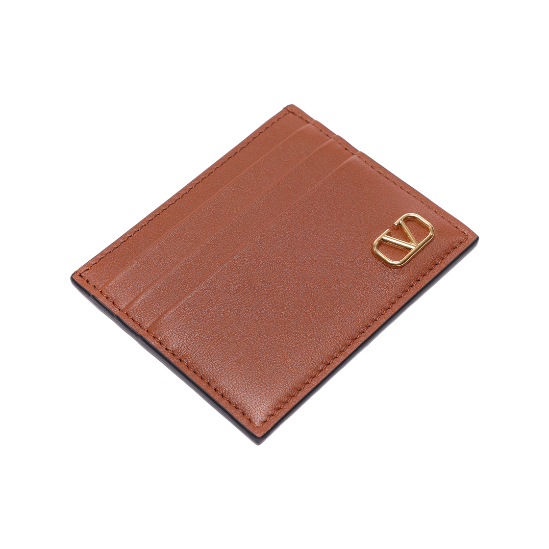 [25% 쿠폰] 발렌티노 브이로고 시그니쳐 카드 홀더 새들 브라운([25% 쿠폰] Valentino Vlogo Signature Card Holder Saddle Brown) - 5