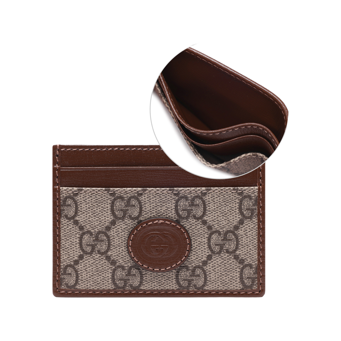 [25% 쿠폰] 구찌 인터로킹 G 카드 케이스 브라운([25% 쿠폰] Gucci Interlocking G Card Case Brown) - 2