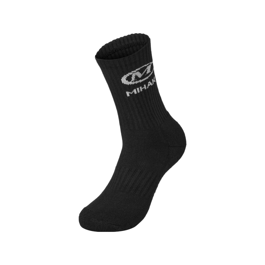 25FMSC-0101BK MIHAK Main Logo Socks Black