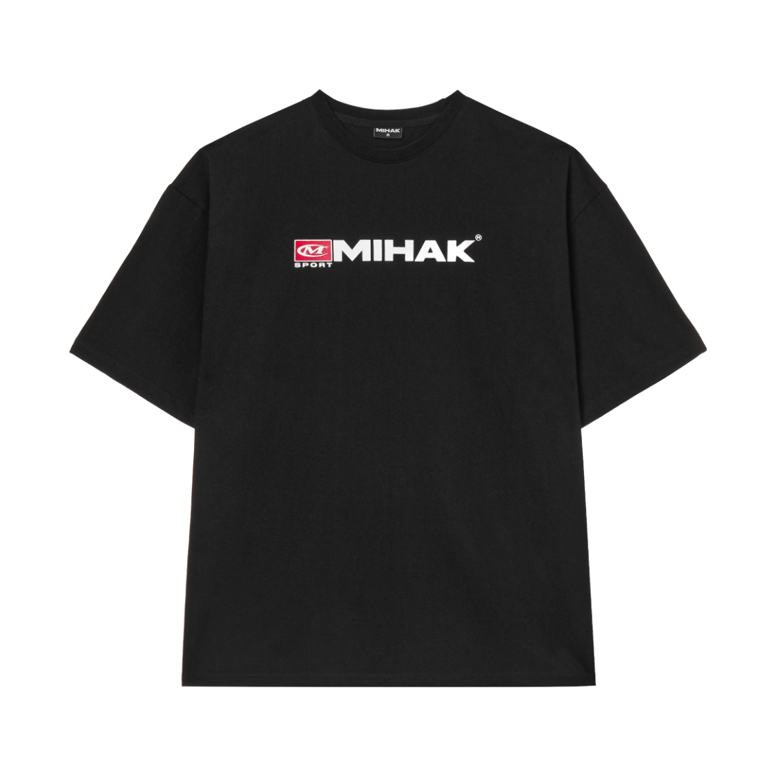 26SMT-1205BK MIHAK Sports Emblem Overfit T-shirt Black