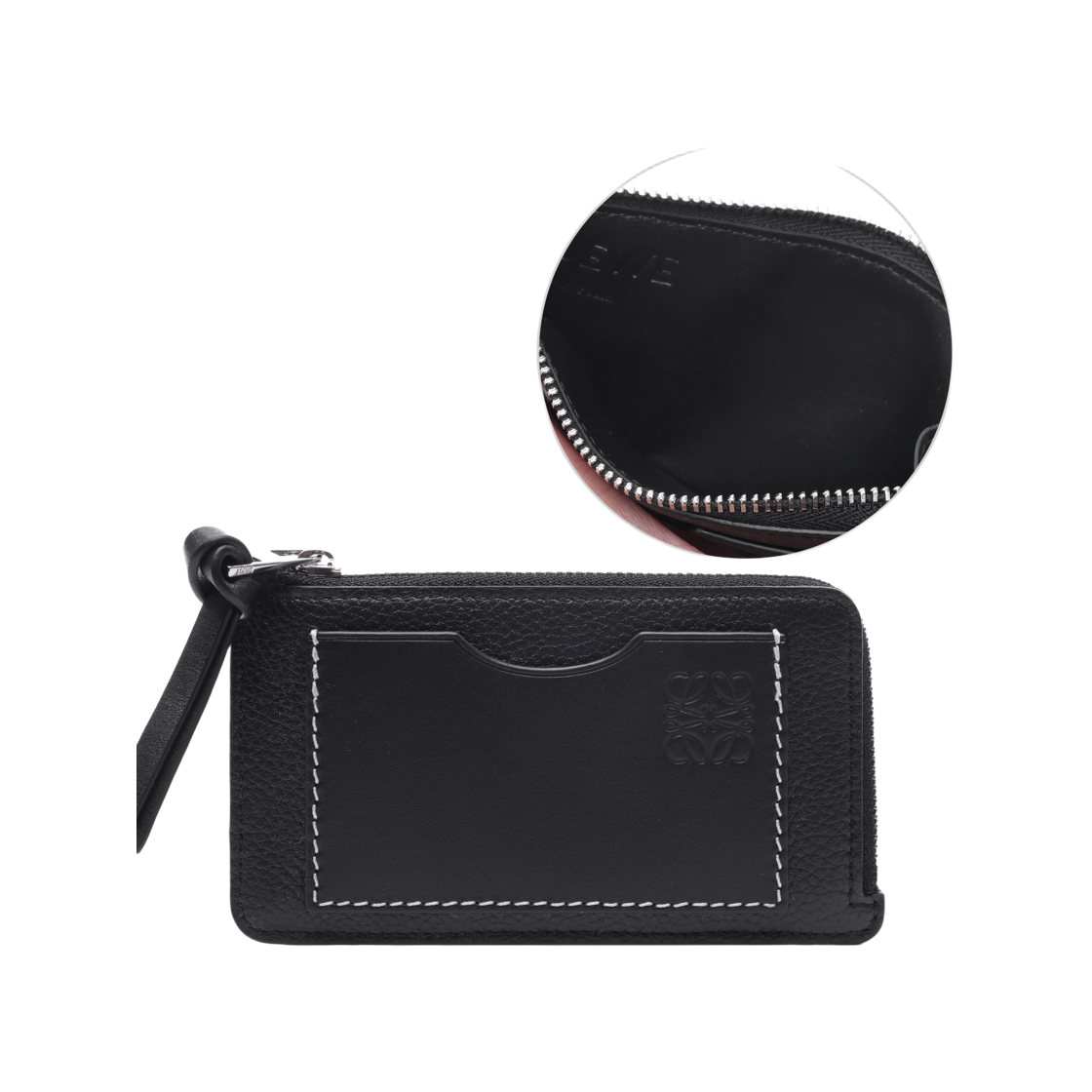 [25% 쿠폰] 로에베 소프트 그레인 카프스킨 코인 카드 홀더 블랙([25% 쿠폰] Loewe Coin Card Holder in Soft Grained Calfskin Black) - 2