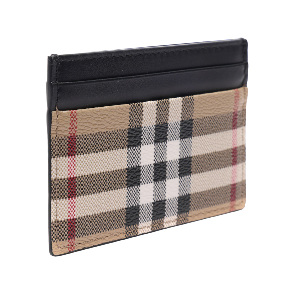 [25% 쿠폰] 버버리 체크 앤 레더 카드 케이스 아카이브 베이지([25% 쿠폰] Burberry Check and Leather Card Case Archive Beige) - 3