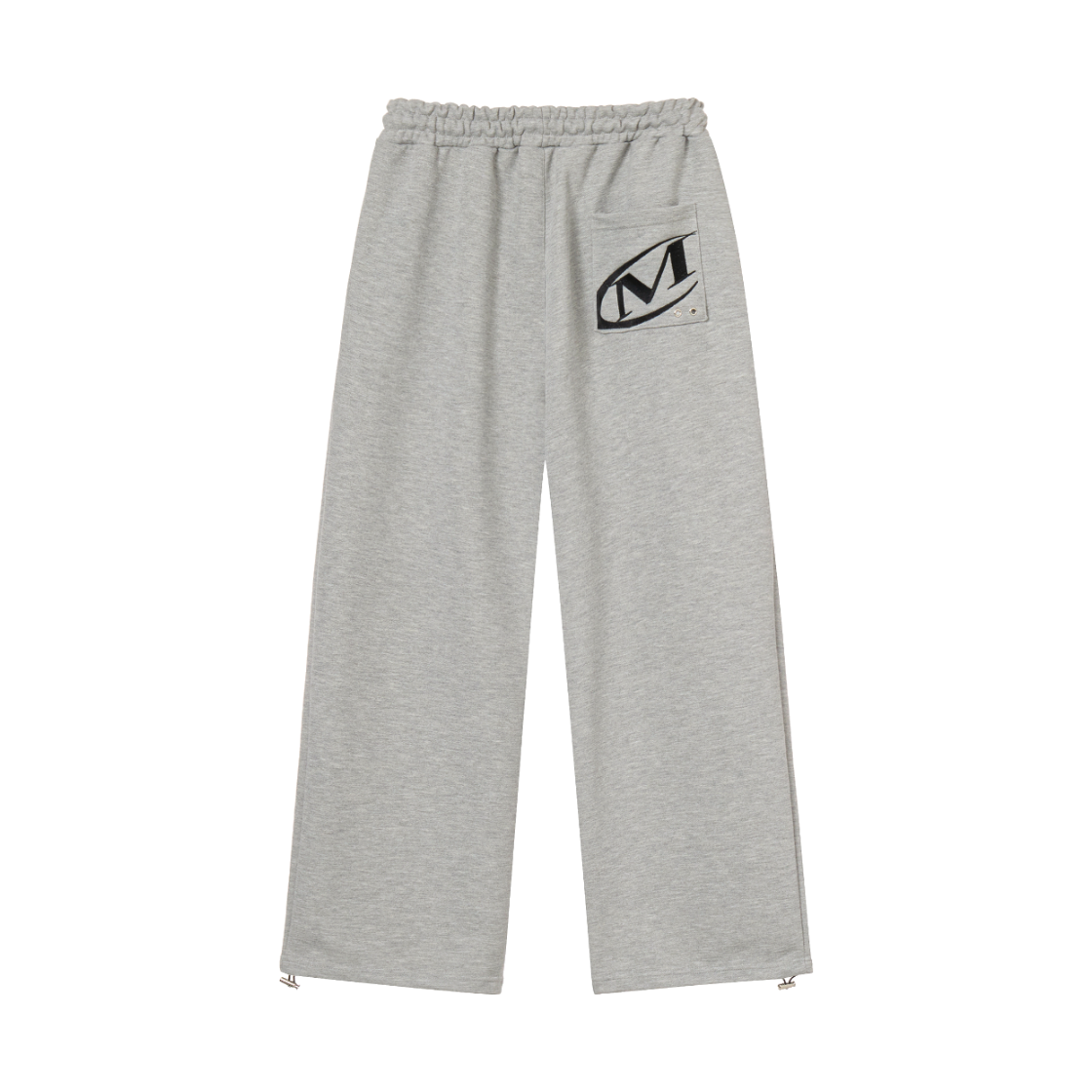 26SMP-1703GRY MIHAK Pocket Logo Wide Pants Gray
