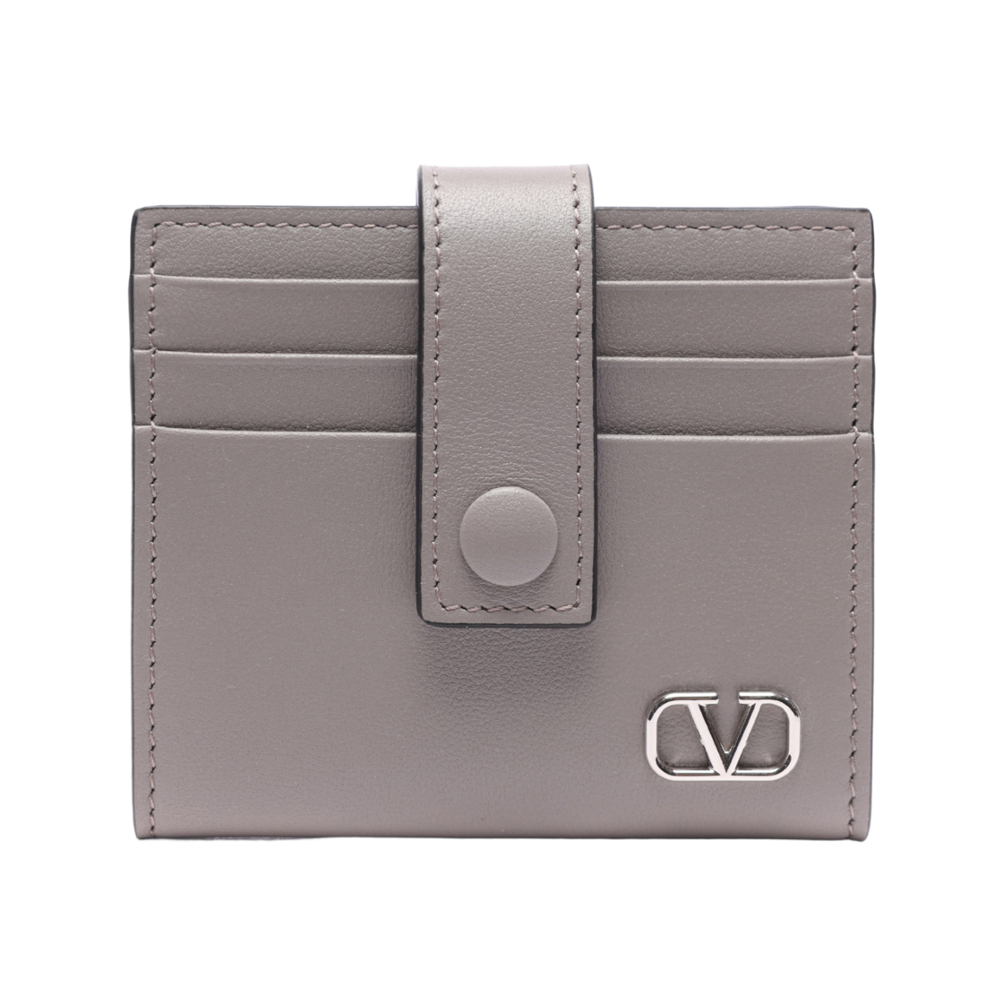 2Y2P0U31_LMV_G09_23S [25% 쿠폰] Valentino Mini Vlogo Signature Calfskin Card Holder  Pearl Grey