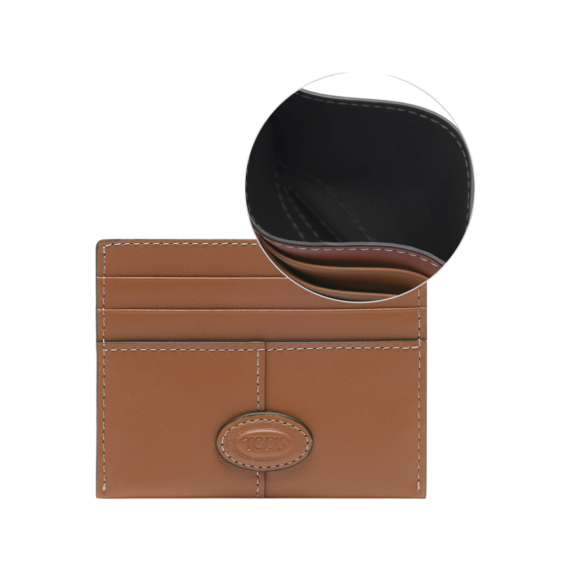 [25% 쿠폰] 토즈 레더 크레딧 카드 홀더 브라운([25% 쿠폰] Tod's Leather Credit Card Holder Brown) - 2